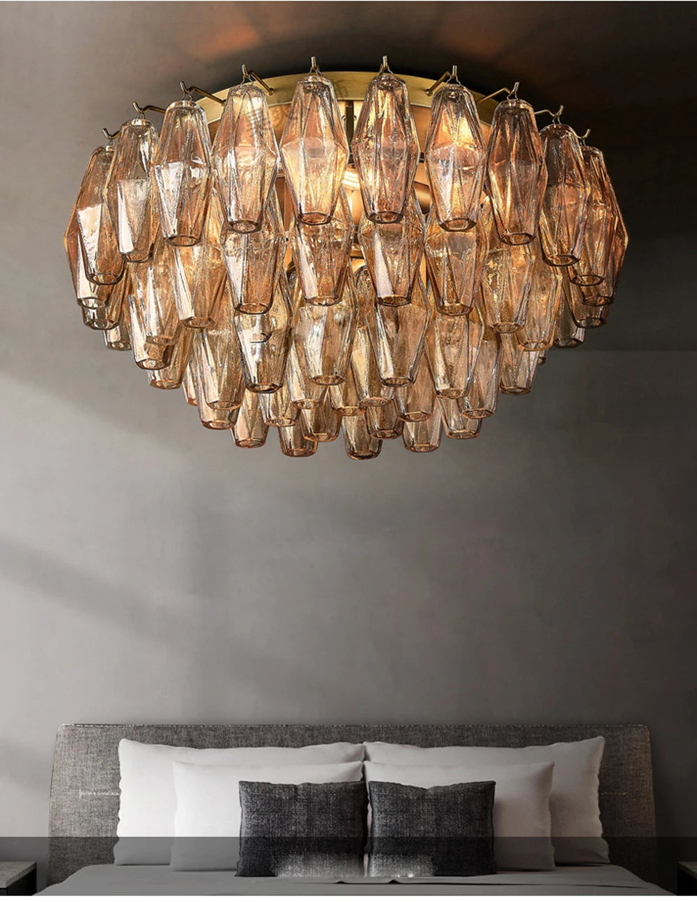 LED American Chrome Black Brass 2025 Chandelier Lighting Hanging Lamps Lustre Suspension Luminaire Lampen For Dinning Room