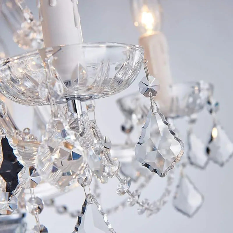Maria Theresa Crystal chandelier for foyer lobby hallway Gold hanging Lamp home decor large cristal lamp Staircase Ceiling light