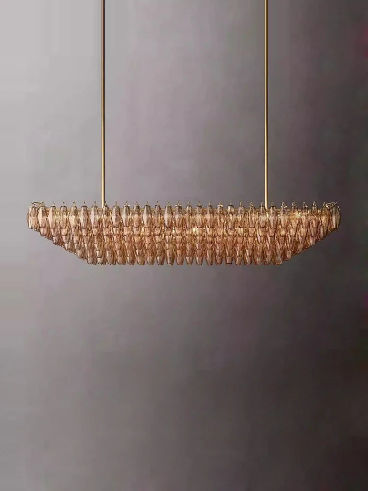 LED American Chrome Black Brass 2025 Chandelier Lighting Hanging Lamps Lustre Suspension Luminaire Lampen For Dinning Room