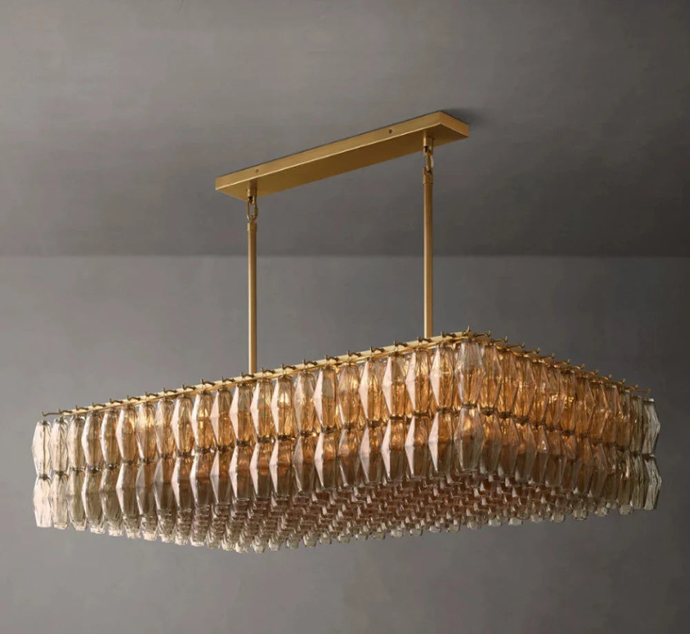 LED American Chrome Black Brass 2025 Chandelier Lighting Hanging Lamps Lustre Suspension Luminaire Lampen For Dinning Room