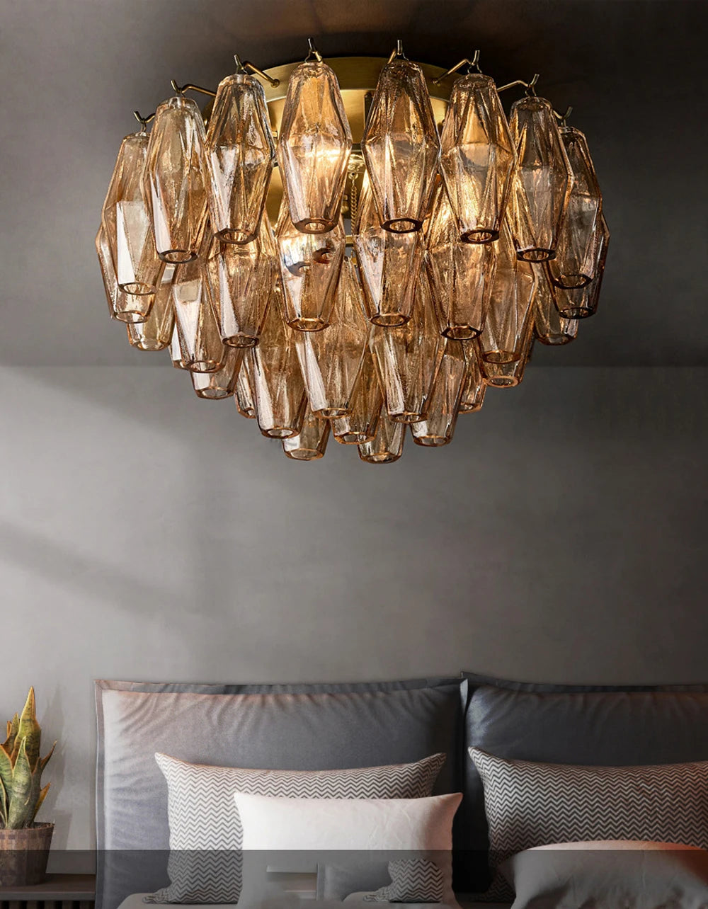 LED American Chrome Black Brass 2025 Chandelier Lighting Hanging Lamps Lustre Suspension Luminaire Lampen For Dinning Room