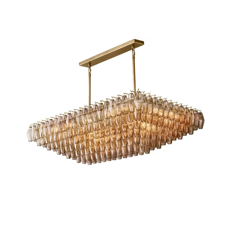 LED American Chrome Black Brass 2025 Chandelier Lighting Hanging Lamps Lustre Suspension Luminaire Lampen For Dinning Room