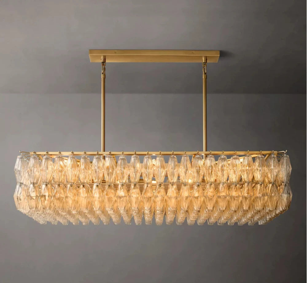 LED American Chrome Black Brass 2025 Chandelier Lighting Hanging Lamps Lustre Suspension Luminaire Lampen For Dinning Room
