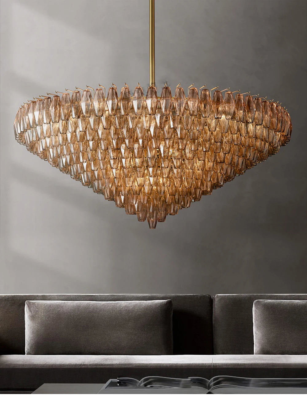 LED American Chrome Black Brass 2025 Chandelier Lighting Hanging Lamps Lustre Suspension Luminaire Lampen For Dinning Room