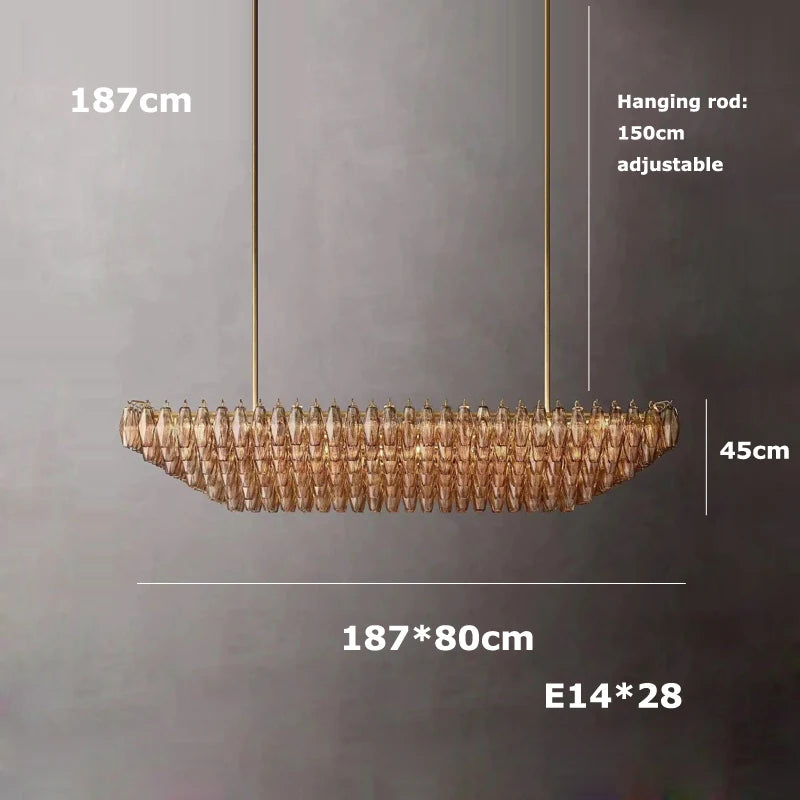 LED American Chrome Black Brass 2025 Chandelier Lighting Hanging Lamps Lustre Suspension Luminaire Lampen For Dinning Room
