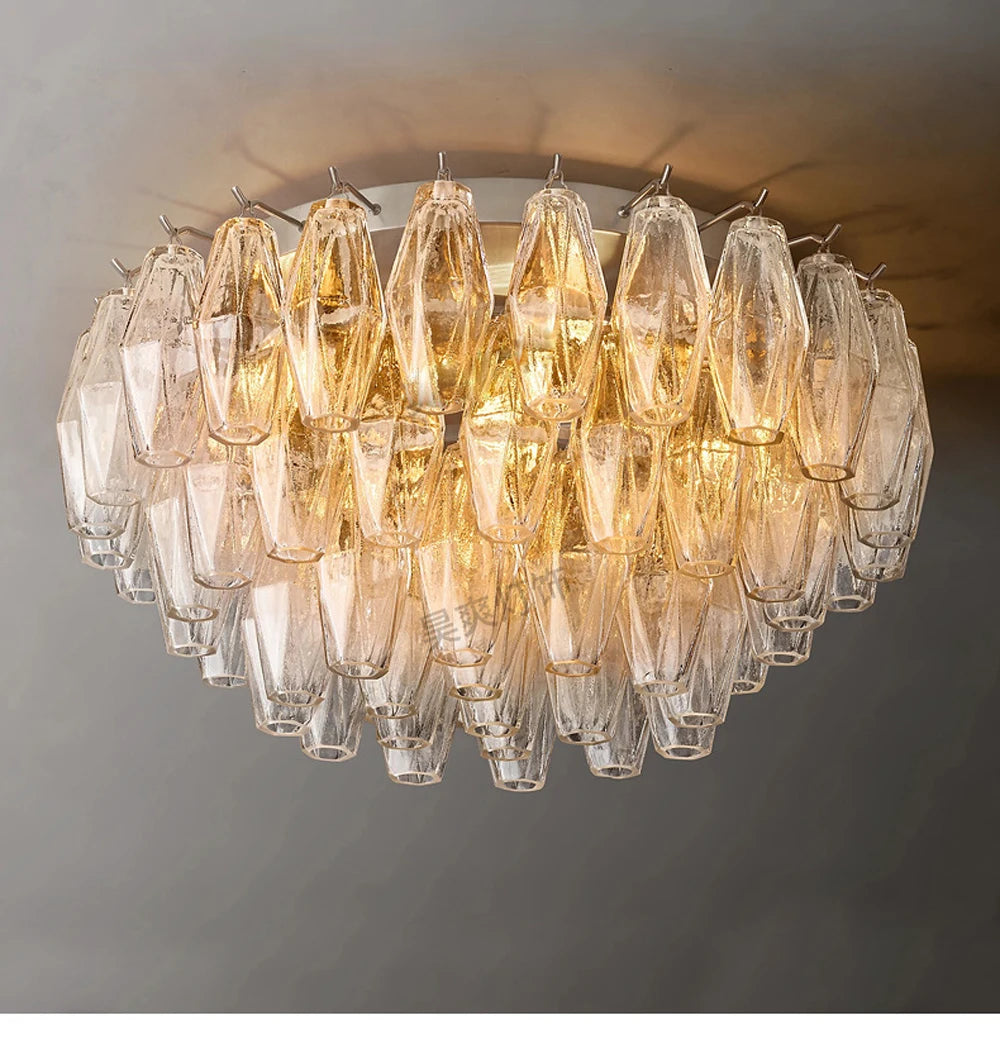 LED American Chrome Black Brass 2025 Chandelier Lighting Hanging Lamps Lustre Suspension Luminaire Lampen For Dinning Room