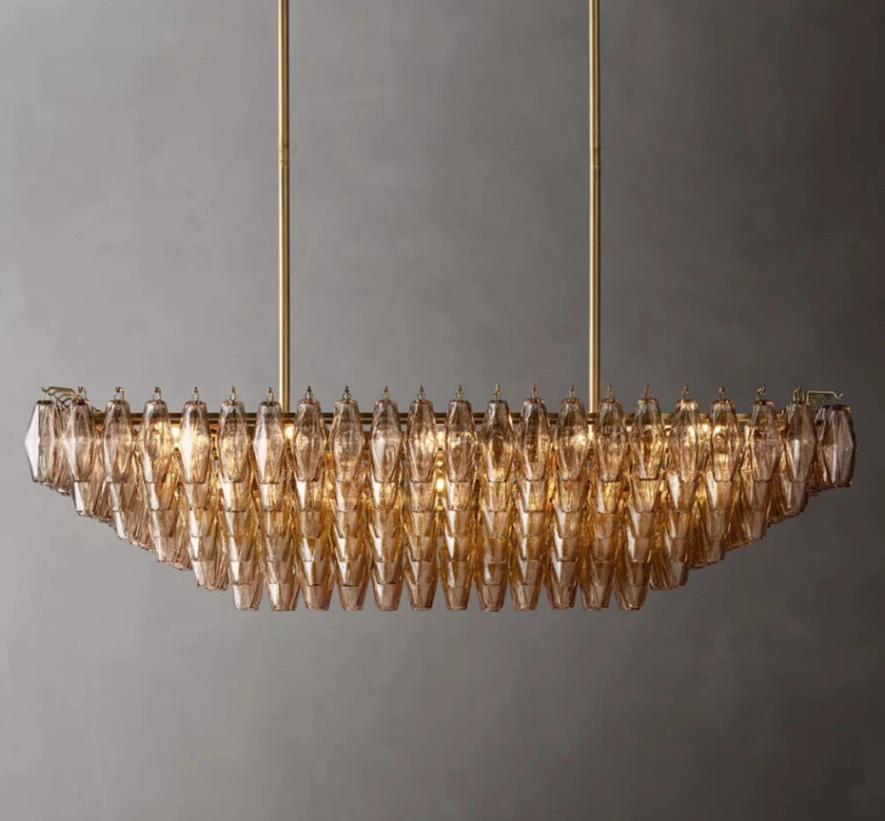 LED American Chrome Black Brass 2025 Chandelier Lighting Hanging Lamps Lustre Suspension Luminaire Lampen For Dinning Room
