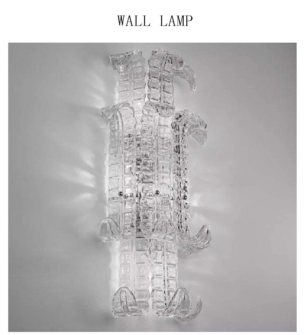 French American and Italian light luxury art decorative glass living room chandelier suspended restaurant chandelier